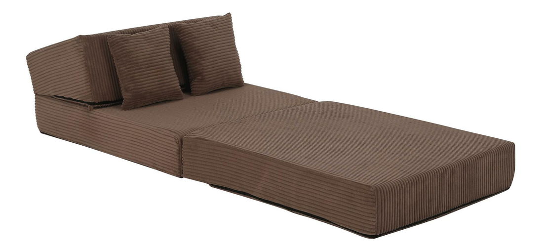 Rozkladacie kreslo Plantearan (svetlohnedá) 