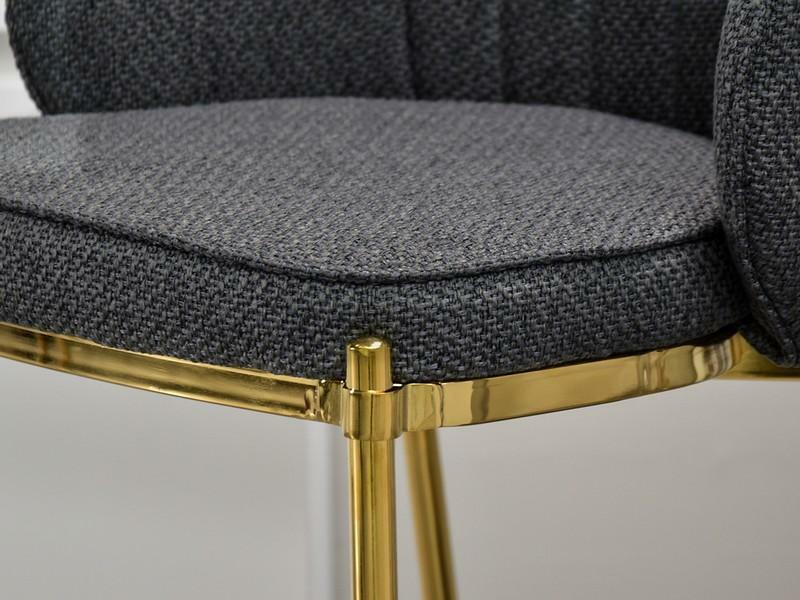 Scaun Farah (grafit + auriu)