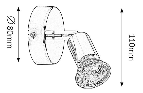 Bodové svietidlo Norton 6045 (chrómová)