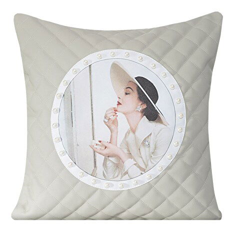 Ozdobný vankúš 45X45 cm Madam (metalická) (1 ks)