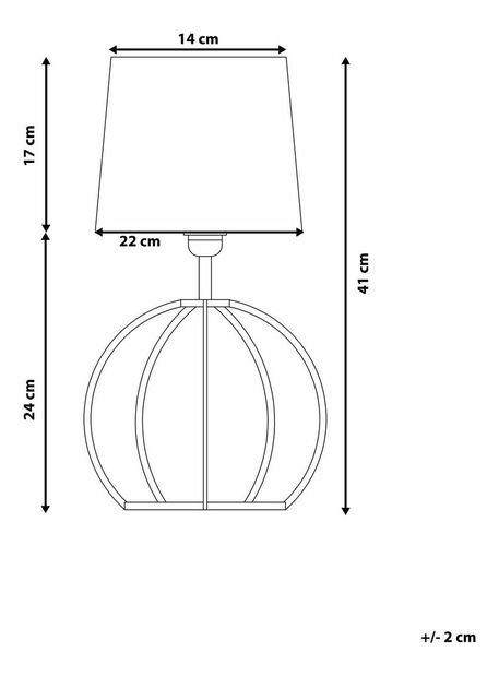 Stolná lampa Samma (čierna)