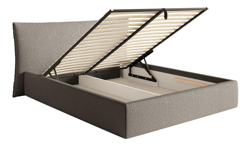 Franciaágy 140 cm Swiftie 140 (világosszürke + fekete)