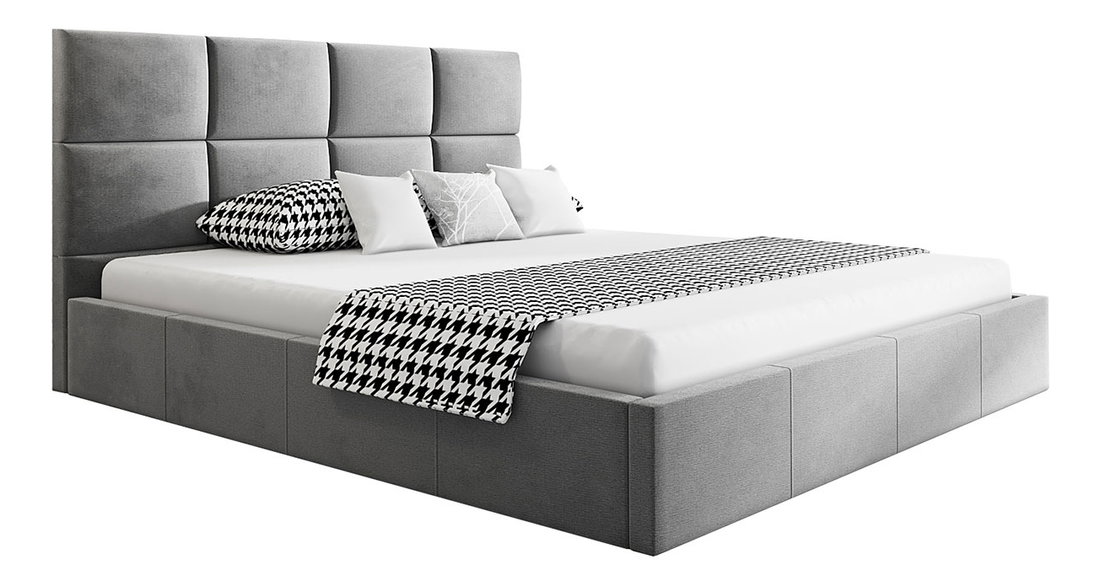 Manželská postel Slavio 1 140 cm (svetlosivá) (s roštom a úl. priestorom)