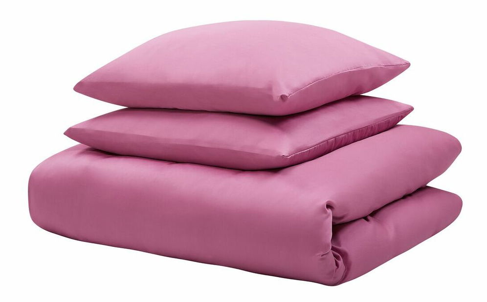 Posteljina 220 x 240 cm Hunter (ružičasta) (u kompletu s jastučnicama)