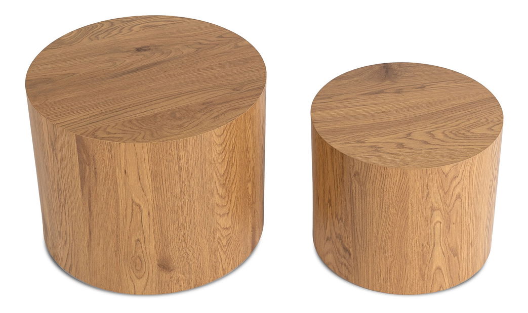 Dohányzóasztal szett (2 db.) Liloo (tölgy) 