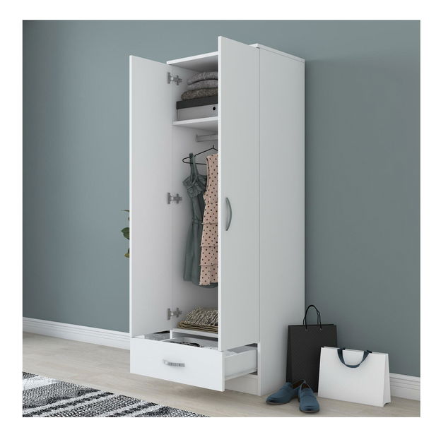 Ruhásszekrény Bastet 103 (fehér) 