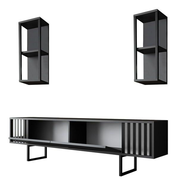 Set za dnevni boravak Chromatic (antracit + crna)