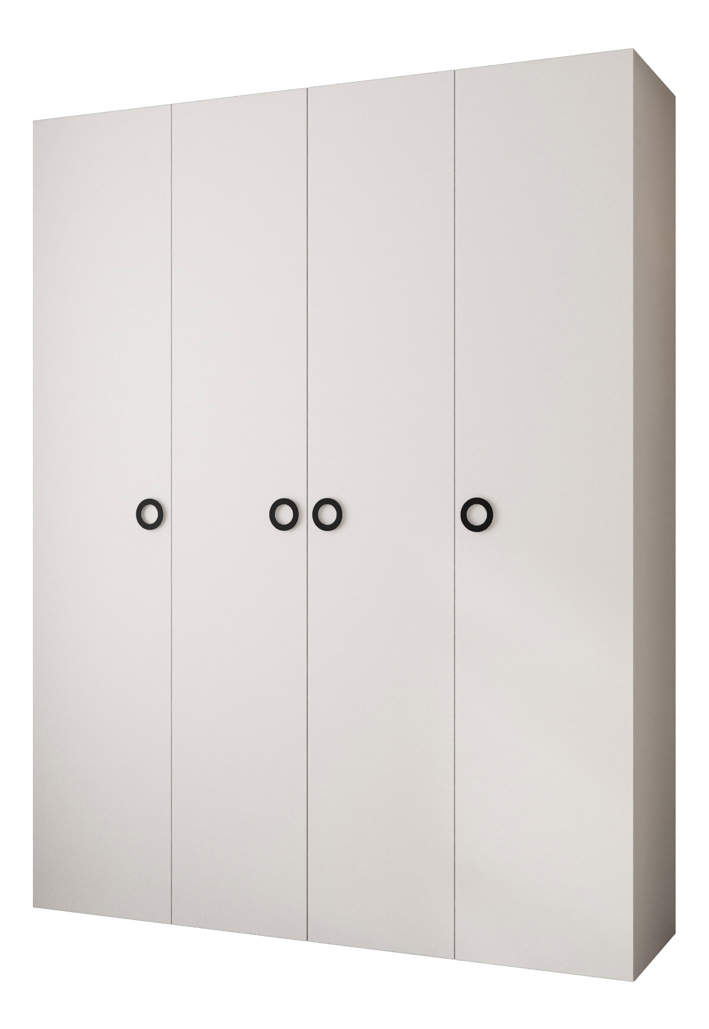 Šatníková skriňa 190 cm Carmela 50-1 (biela + čierna)