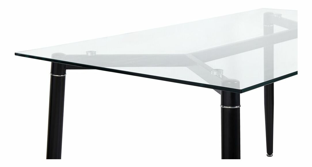 Jedálenský stôl TOTTUS (čierna) (pre 6 osôb)