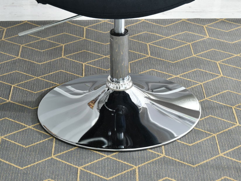 Fotel Lush 3 (fekete + króm)