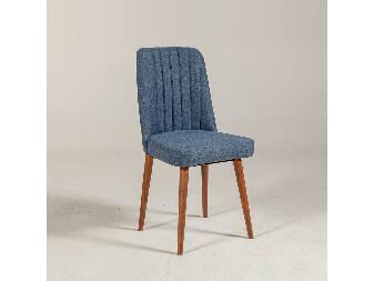 Blagovaonska stolica Nidupo 4 (orah + tamnoplava) 
