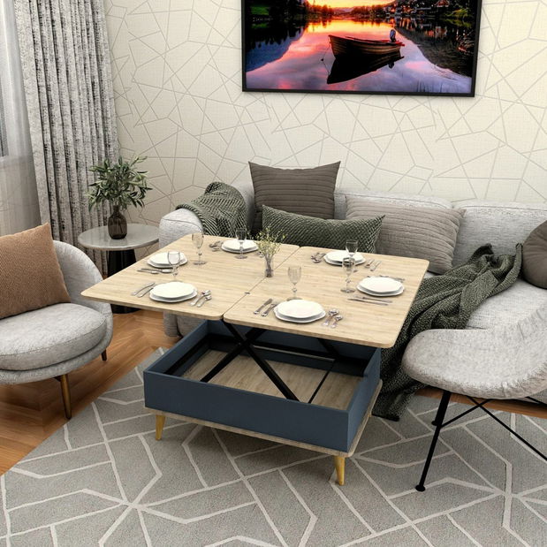 Konferenčný stolík Dia I (alaska + antracit)