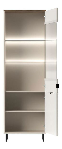 Vitrína Explicaba 2 (kašmír + dub castello) 