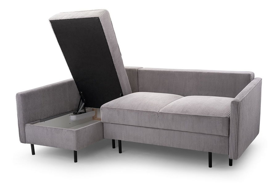 Rohová sedačka Robia (L) (fialová)