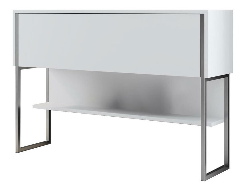 Konzolasztal Luna 4 (ezüst + fehér) 