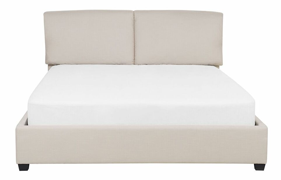 Manželská posteľ 160 cm BELLA (s roštom) (béžová)