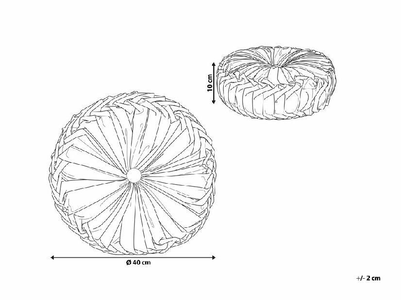 Pernă decorativă ⌀ 40 cm Udy (roz)