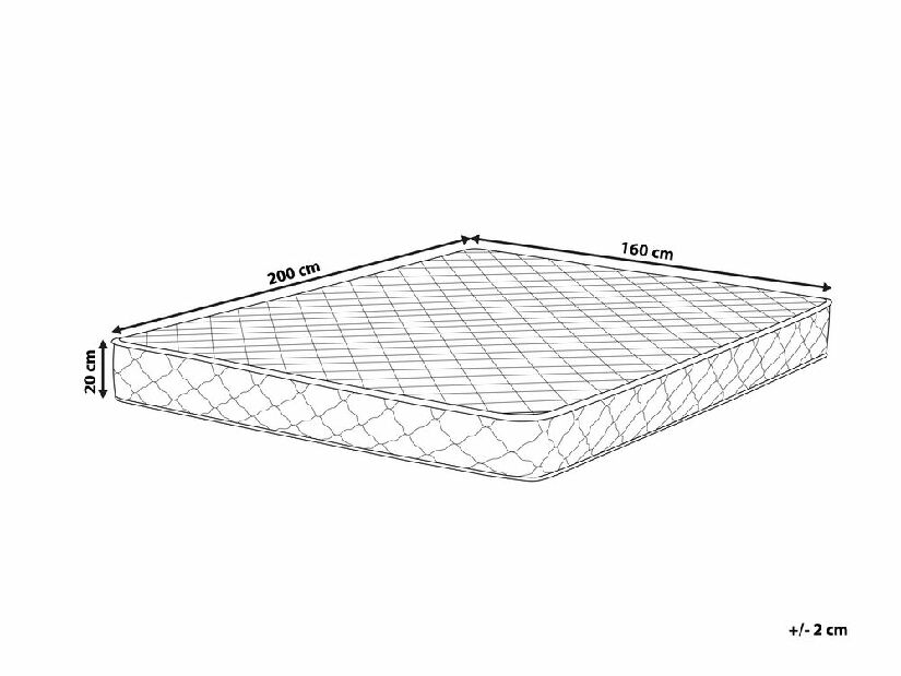 Taštičkový matrac 160x200 cm DURUO