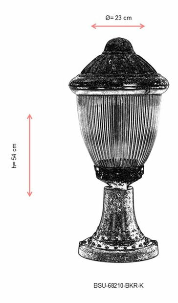 Vonkajšie nástenné svietidlo Bilal (hnedá)