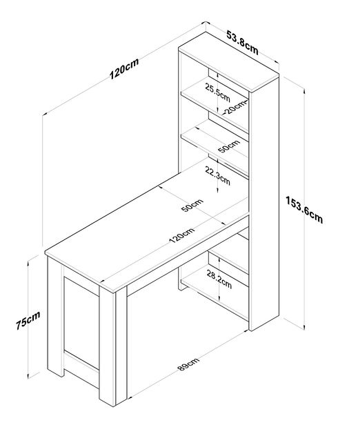 Masă de sufragerie (pentru 4 persoane) Jared 102 (nuc + alb) *resigilat