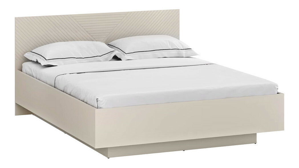 Manželská posteľ 160 cm Explicaba (kašmír + dub castello)
