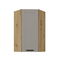 Felső sarok konyhaszekrény Lucid 60x60 GN-108 1F (45° (korpus: artisan tölgy + front: mdf agyagszürke)