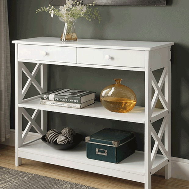 Măsuță consolă Meyer (alb)