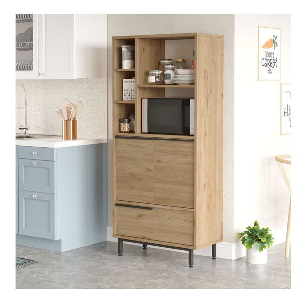 Kuhinjski ormarić Otto 9 A (orah + crna)