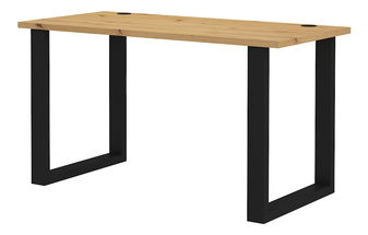 Masă PC Mantela 150 (stejar artisan + negru)