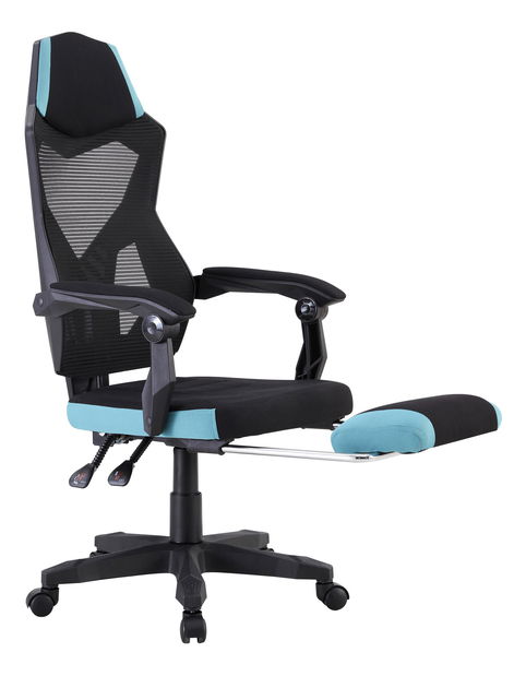 Uredska fotelja Jarak 884H-L036 (crna + neomint)