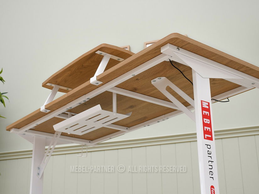 PC asztal Matts 140 (tölgy + fehér)