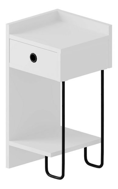 Nočný stolík Cacy (biela) (P)