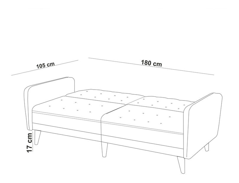 Garnitura za sjedenje 3+1 Tessa (tamnoplava)