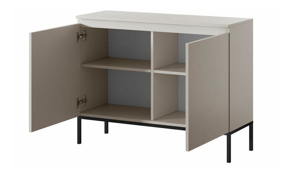 Skrinka Bennasi B2 (béžová + čierna)