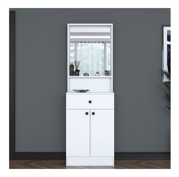 Mobilier hol Pixie 6 (alb) (cu oglindă)