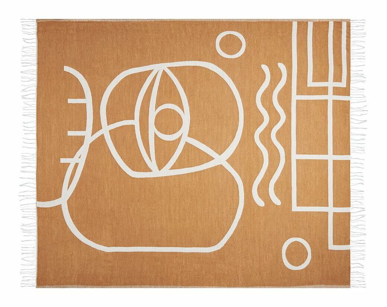 Deka 130 x 170 cm Palza (oranžová)