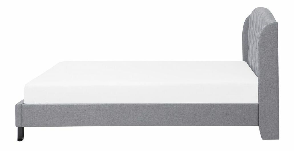 Franciaágy 140 cm BORD (ágyráccsal) (szürke)