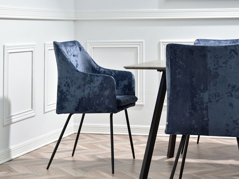 Jedálenská stolička Duplica (sivá + zlatá)