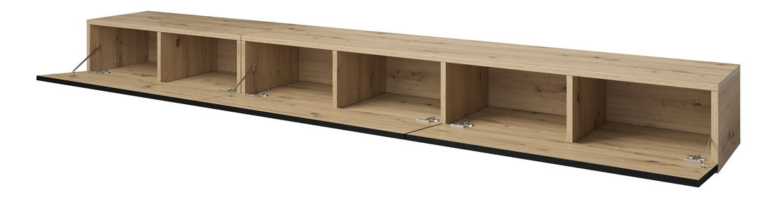 TV stolík Barly Typ 40 (dub artisan + čierna matná)