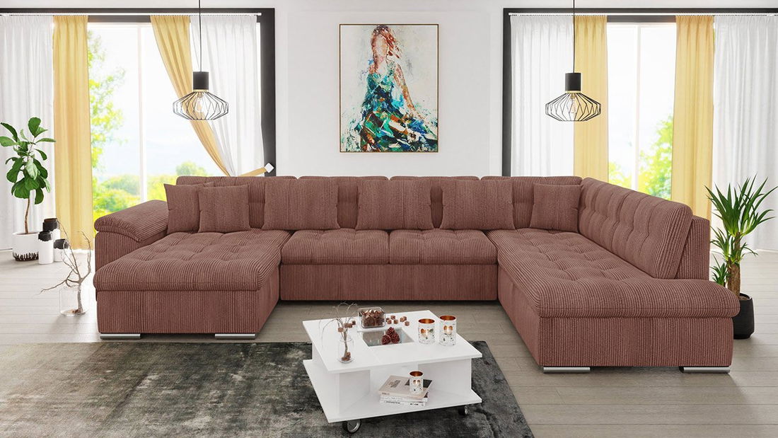 Kutna garnitura U Talia (ružičasta)