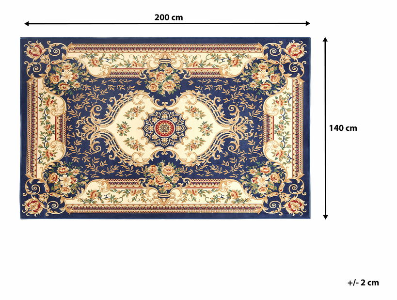 Koberec 200 cm Gazila (tmavomodrá)