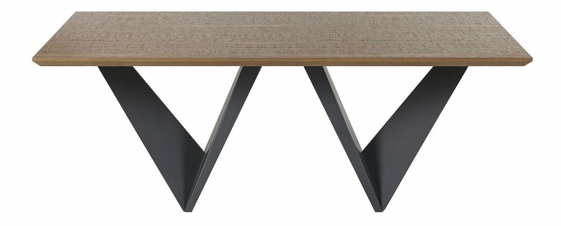 Masă de sufragerie Sidon (pentru 8 persoane) (lemn închis)