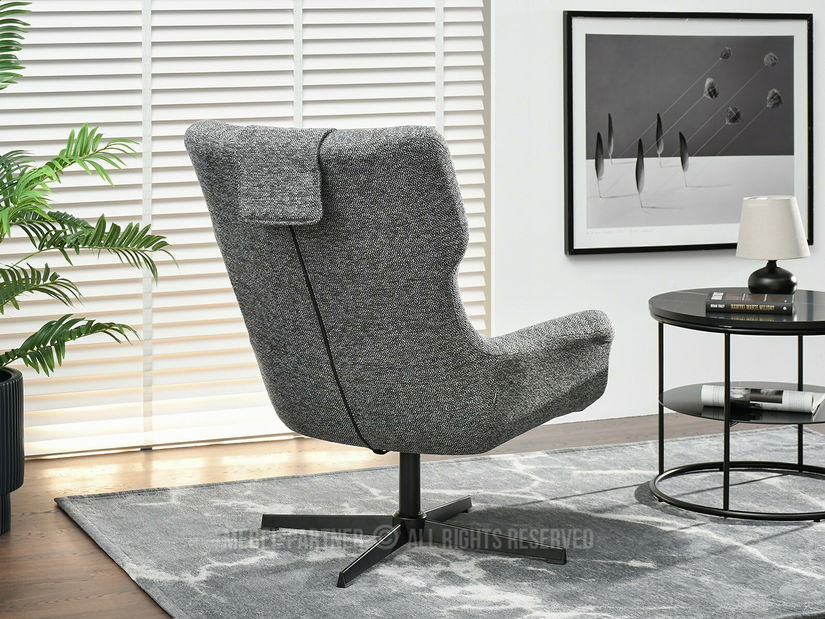 Fotelja Irma (grafit + crna)