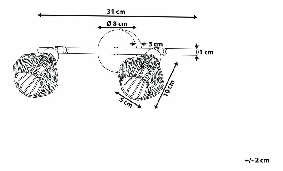 Viseća svjetiljka Ventura S (crna bakrena)