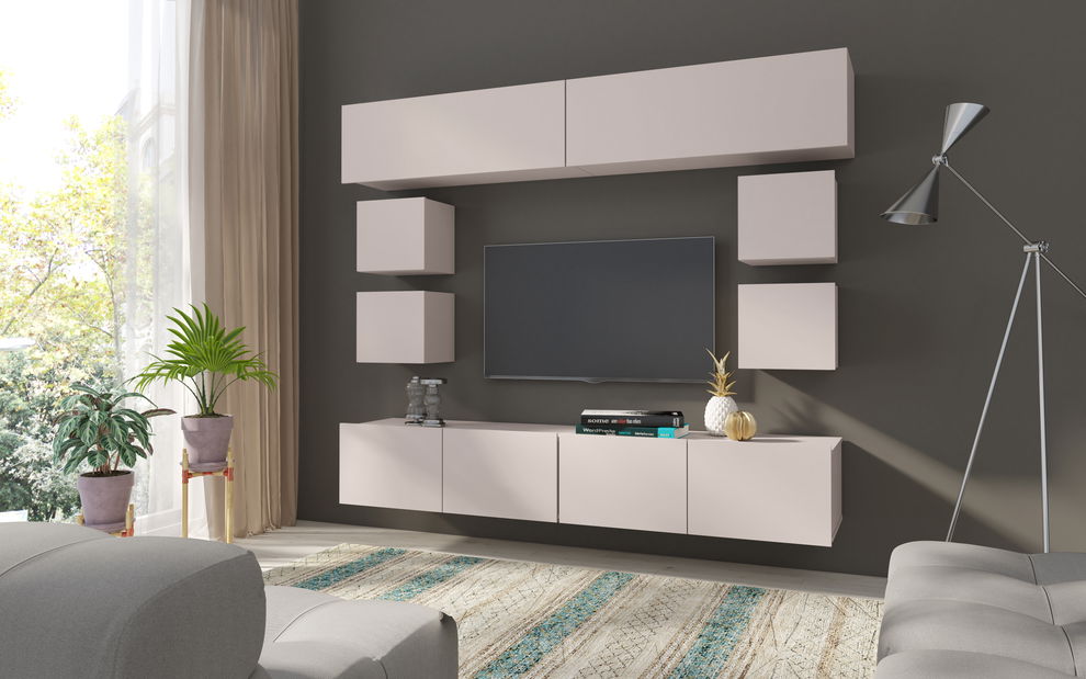 Mobilier living Calabria C16 (cashmere) (fără iluminat)