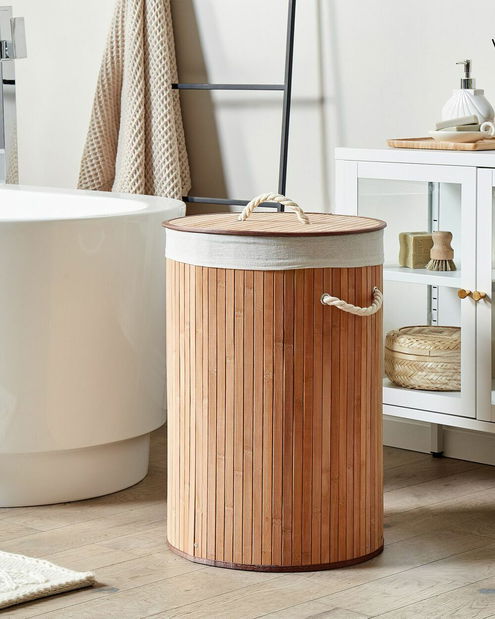 Coș de rufe Shirell (lemn deschis) 