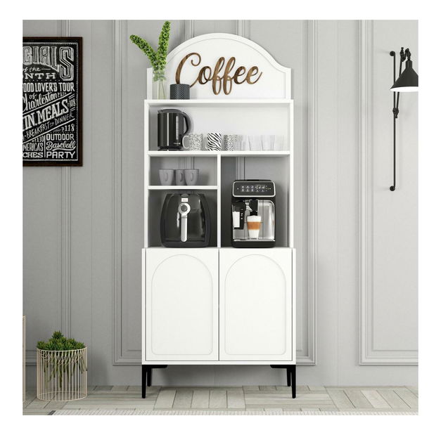 Bufet Lyantela 80 (alb + negru)