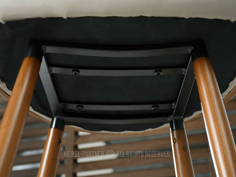 Stolica Aimee H (bež + orah)