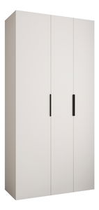 Dulap de haine 120 cm Carmela 50-4 (alb + Negru)