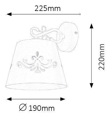 Nástenné svietidlo Anna 2232 (matná biela)